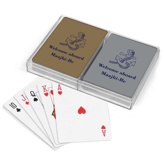 Boat Anchor Double Deck Playing Cards